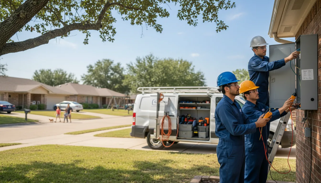 Certified electrician providing emergency electrical services in Bryant, IA